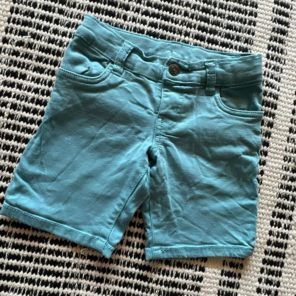 Carters Kid Size 6/6X Teal girls Bermuda shorts